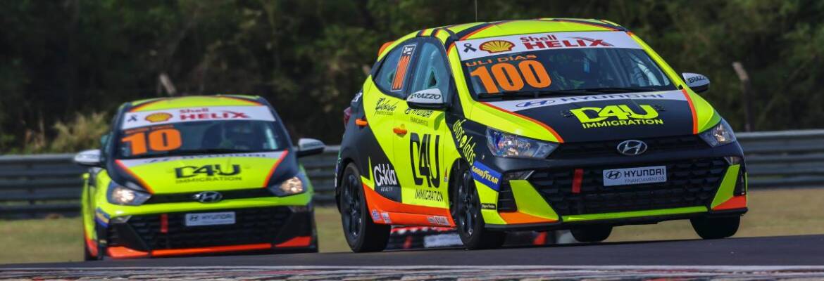 Em busca de garantir título para a D4U Immigration, Uli Dias e Wagner Pontes aceleram na penúltima etapa da Copa HB20 em Curvelo