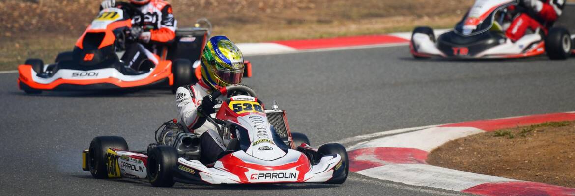 Miguel Costa mostra bom desempenho com pista seca e fecha preparação para Mundial de Kart KZ em Portugal
