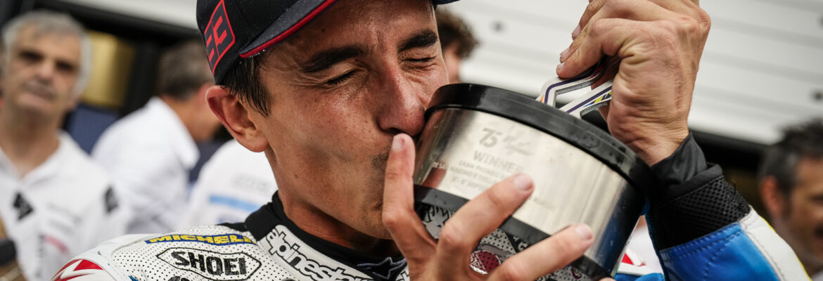 MotoGP: Ajudado pela chuva, Márquez vê vitória em Misano “inesperada”