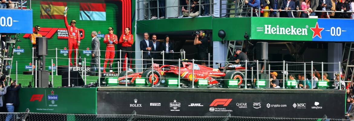 F1: As imagens da vitória de Sainz no GP do México