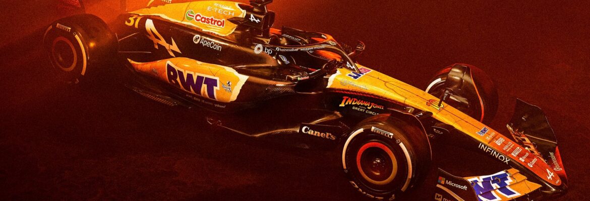 F1: Alpine apresenta pintura inspirada em Indiana Jones para Estados Unidos