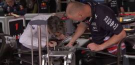 F1: FIA inspeciona dispositivo de ajuste de altura do carro da Red Bull no GP dos EUA