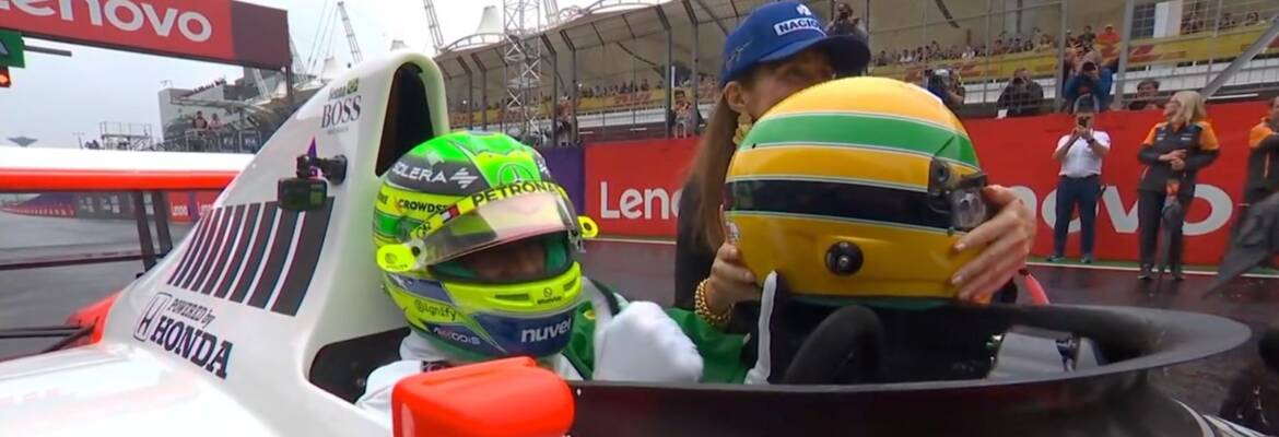 F1: Hamilton leva multidão ao delírio com homenagem a Ayrton Senna em Interlagos