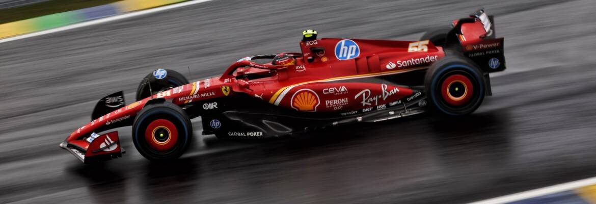 F1: Sainz vai largar do pit lane após acidente em Interlagos