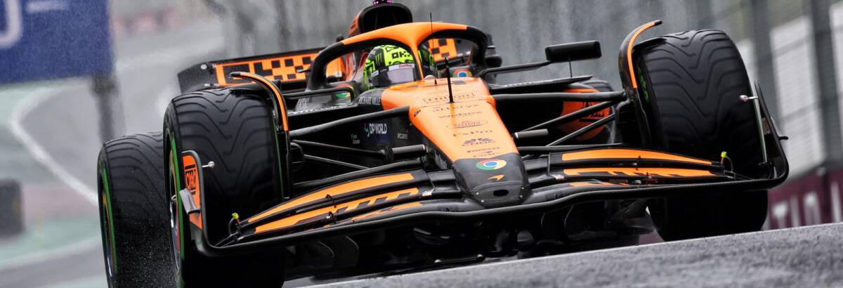 F1: Norris é pole em classificação com 5 bandeiras vermelhas em GP de SP. Verstappen é 17º