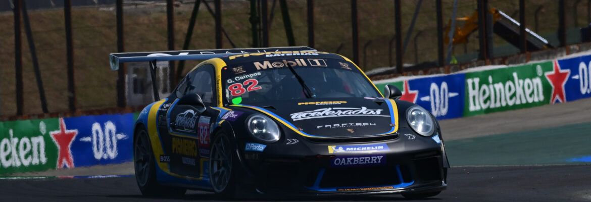Porsche Cup: Com show na primeira volta, Campos “bate na trave” do pódio na preliminar da F1 em Interlagos