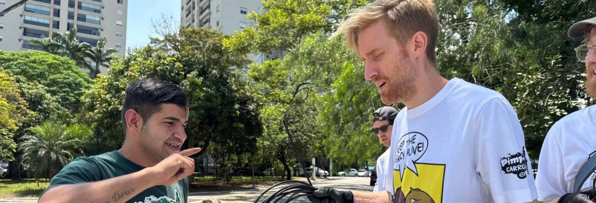 Desafio Pimp: com Vettel, celebridades vivenciam trabalho de catador de recicláveis