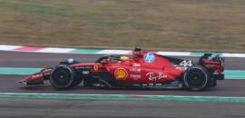 Galeria: Primeiras fotos de Hamilton pilotando uma Ferrari na Fórmula 1