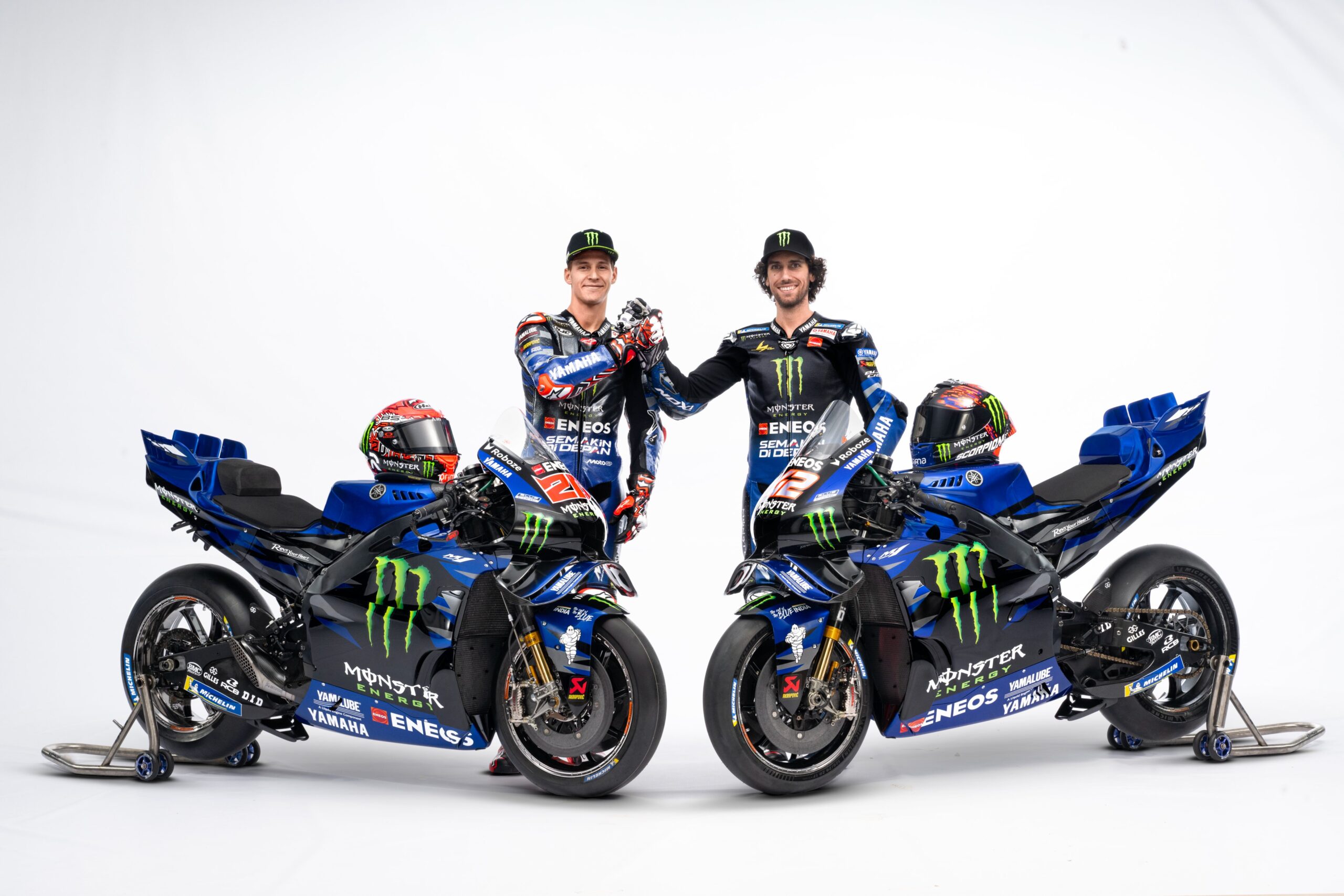 MotoGP: Yamaha mostra pintura para 2025 e anuncia time de Moto2 com Pramac Lançamento Yamaha 2025 - Fabio Quartararo e Alex Rins