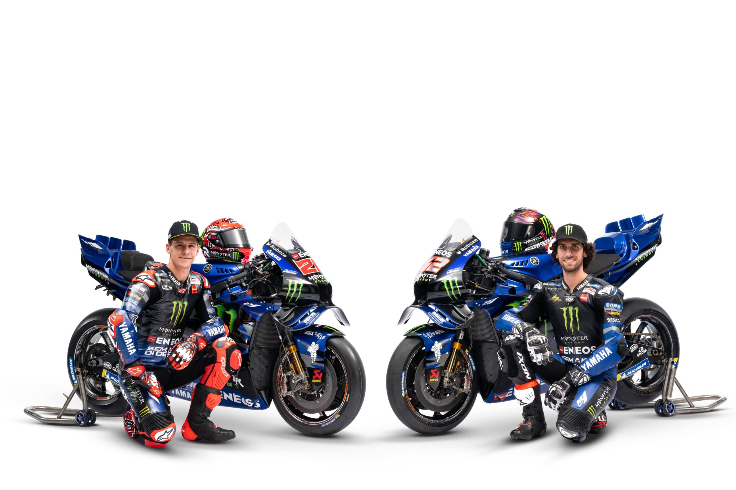 MotoGP: Yamaha mostra pintura para 2025 e anuncia time de Moto2 com Pramac Lançamento Yamaha 2025 - Fabio Quartararo e Alex Rins