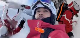 F1: Hamilton pratica heliskiing com Shaun White e agita redes sociais