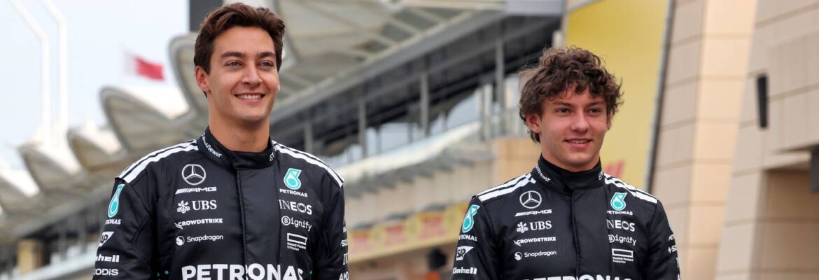 F1: Mercedes encerra novela e anuncia renovação de Russell e Antonelli