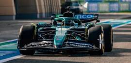 F1: Aston Martin faz primeiro teste de pista com o AMR25 no Bahrein