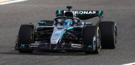 F1: Russell leva W16 para pista pela primeira vez