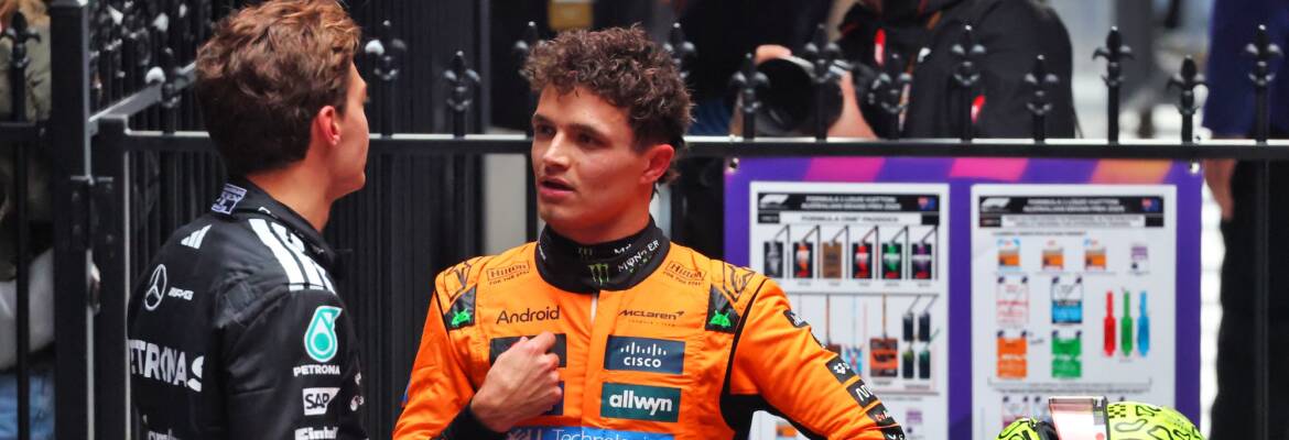 F1: Norris responde aos comentários de Russell sobre a McLaren