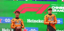 F1: Norris admite “sorte” ao terminar GP da China com falha crítica no freio