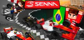 Ayrton Senna é o primeiro nome do automobilismo mundial a ganhar espaço no Minecraft