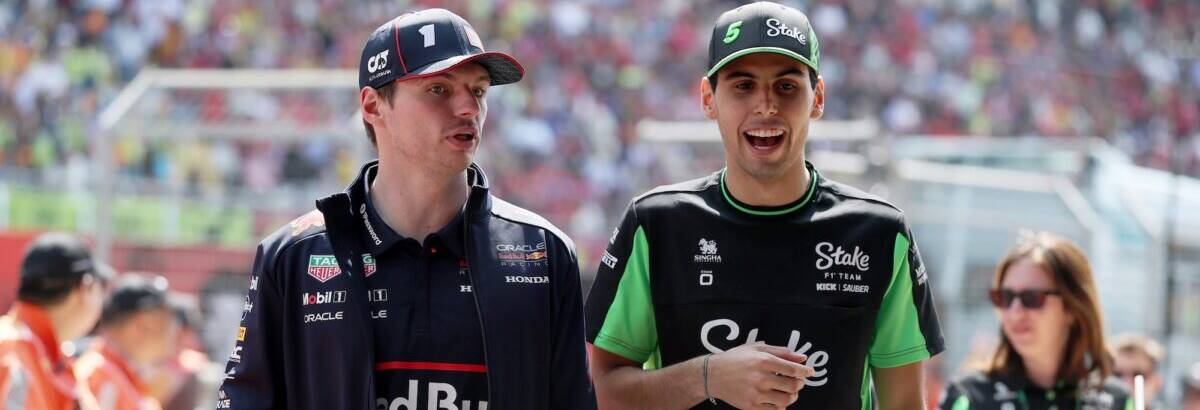 F1: Bortoleto gostaria de dividir carro com Verstappen