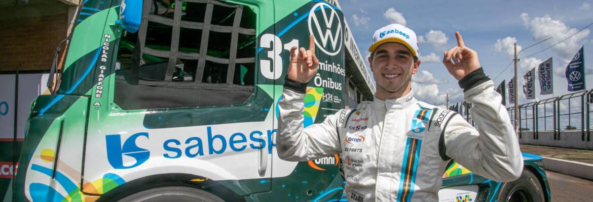 Nic Giaffone conquista pole position da classe Elite em estreia na Copa Truck