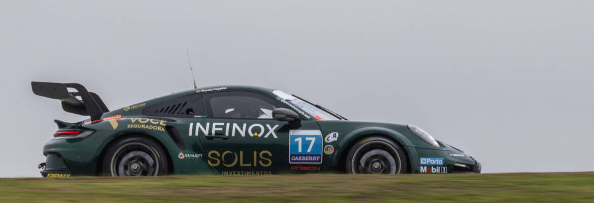 Regadas vence primeira na Porsche Cup de condições mistas em Interlagos