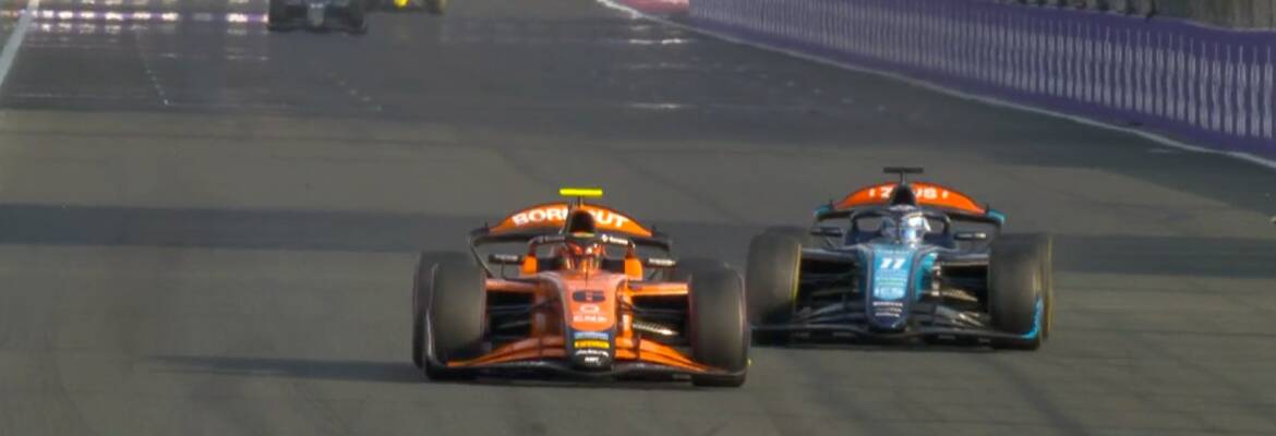 F2: Verschoor acerta estratégia, supera Crawford na volta final e vence em Jeddah