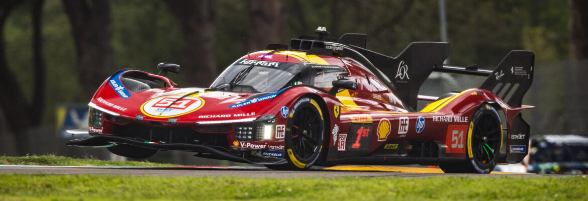 WEC: Giovinazzi lidera 1-2  da Ferrari no TL3 tumultuado em Ímola