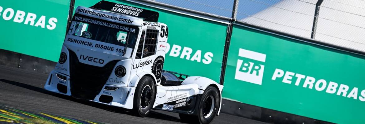 Diogo Moscato aprova rendimento do caminhão após liderar parte do treino da Copa Truck