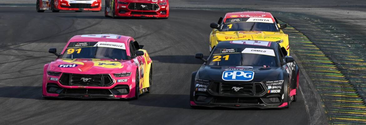 Rubens Barrichello e Galid Osman lideram, mas competição está aberta na NASCAR Brasil