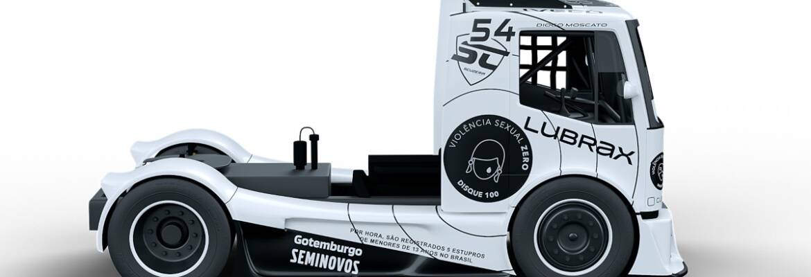 Pilotos do #TimeLubrax levam movimento Violência Sexual Zero para a Copa Truck em Interlagos