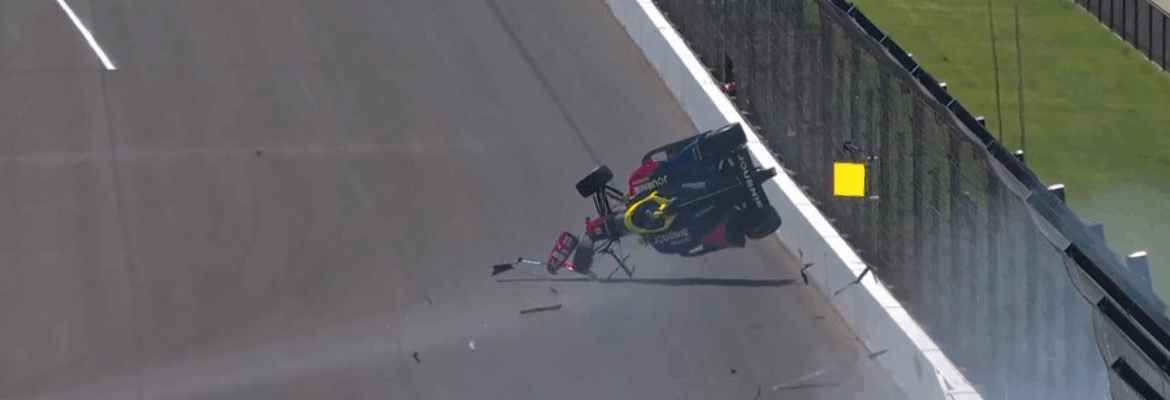 Indy: Simpson decola e Larson para no muro em treino para a Indy 500