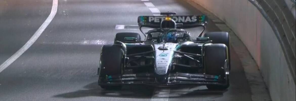 F1: Russell para no túnel e provoca bandeira vermelha no Q2 em Mônaco