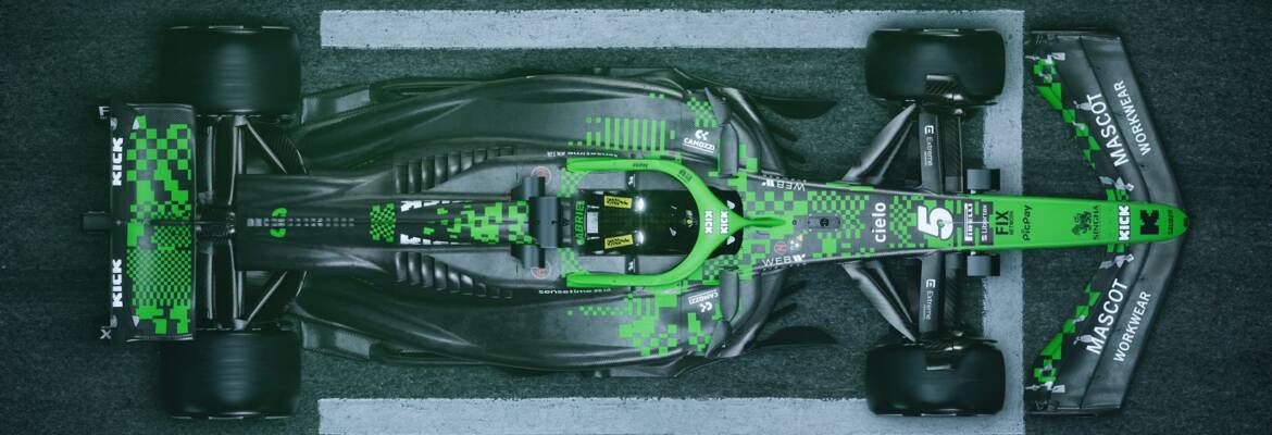 F1: Sauber apresenta pintura especial ‘pixelada’ para GP da Espanha