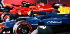 F1: Leclerc brinca que corrida de LEGO foi melhor momento da Ferrari em 2025