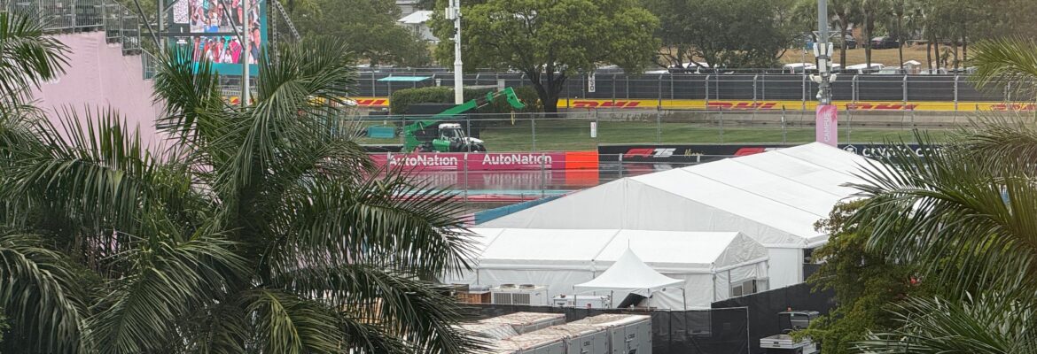 Fórmula 1: Chove antes da largada da corrida Sprint em Miami