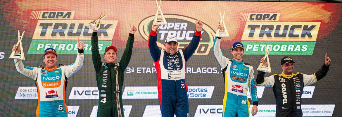Danilo Dirani e Wellington Cirino levam Iveco Usual Racing ao pódio da Copa Truck em Interlagos