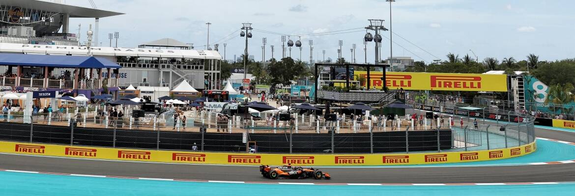F1: Piastri lidera treino único do GP de Miami encerrado com bandeira vermelha