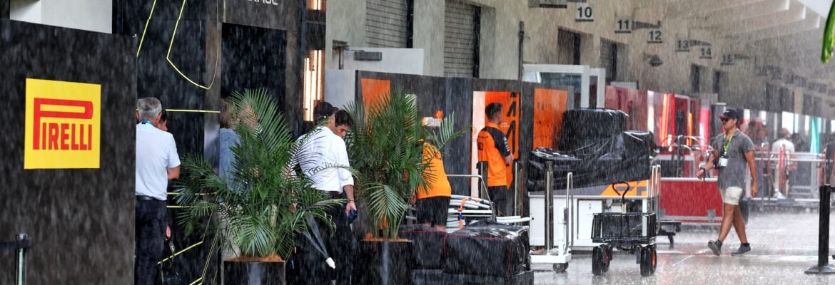 F1: Previsão indica grande chance de chuva para domingo do GP de Miami