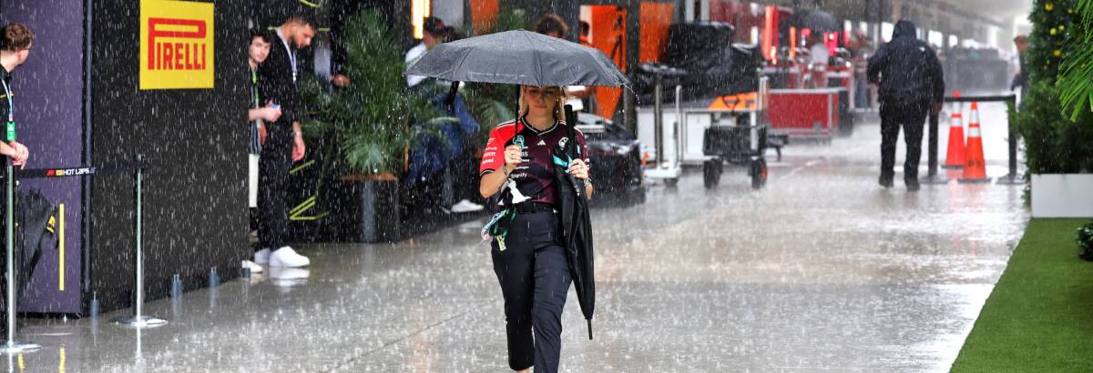 F1: Chuva cancela corrida preliminar e ameaça GP de Miami