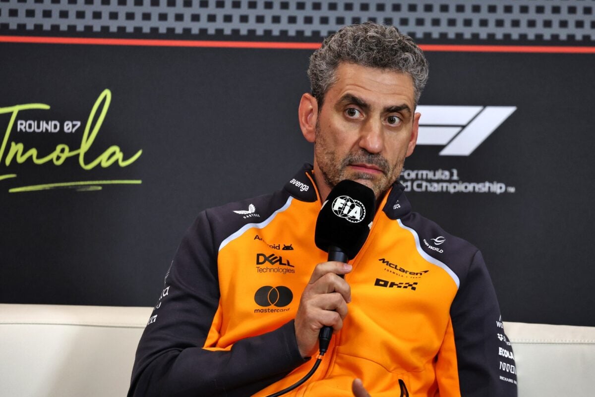 Andrea Stella (ITA) McLaren Team Principal in the FIA Press Conference.