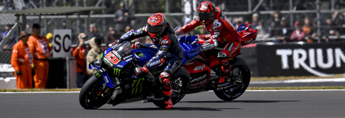 MotoGP: Quartararo lamenta perda de vitória “de partir o coração” na Ingleterra