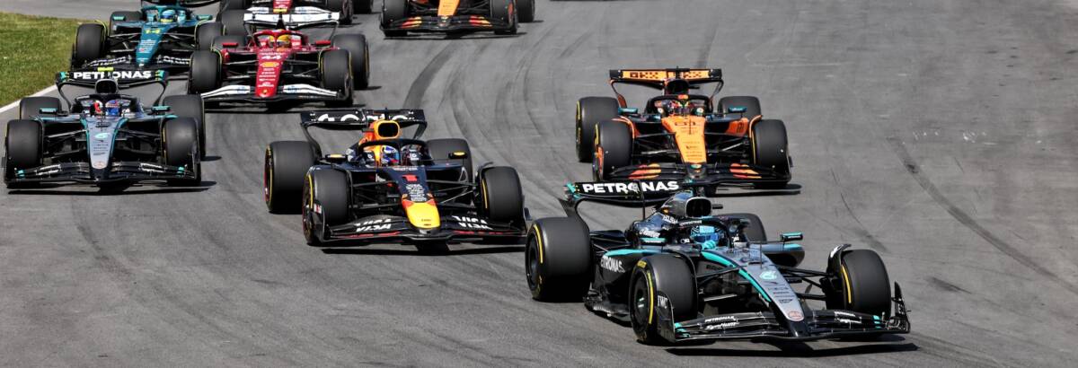 F1: Russell vence em dia de briga da McLaren e acidente de Norris no GP do Canadá