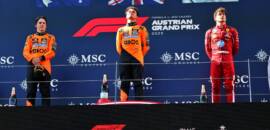 F1: McLaren comemora dobradinha na Áustria e quer novo sucesso em Silverstone