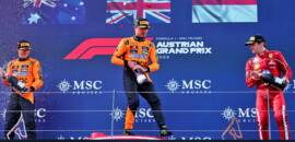 F1: Piastri pede desculpas após tentativa agressiva sobre Norris na Áustria