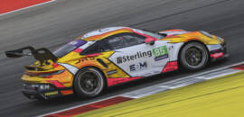 Em estreia na Porsche Cup, Léo Reis garante segundo lugar na dupla com Edu Menossi em Portugal