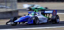Collet fatura pole dupla para corridas da Indy NXT em Laguna Seca