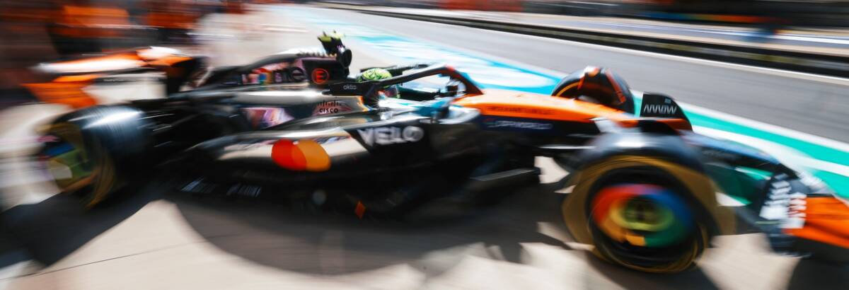 F1: Norris voa e fica à frente da dupla da Ferrari no TL2 do GP da Inglaterra