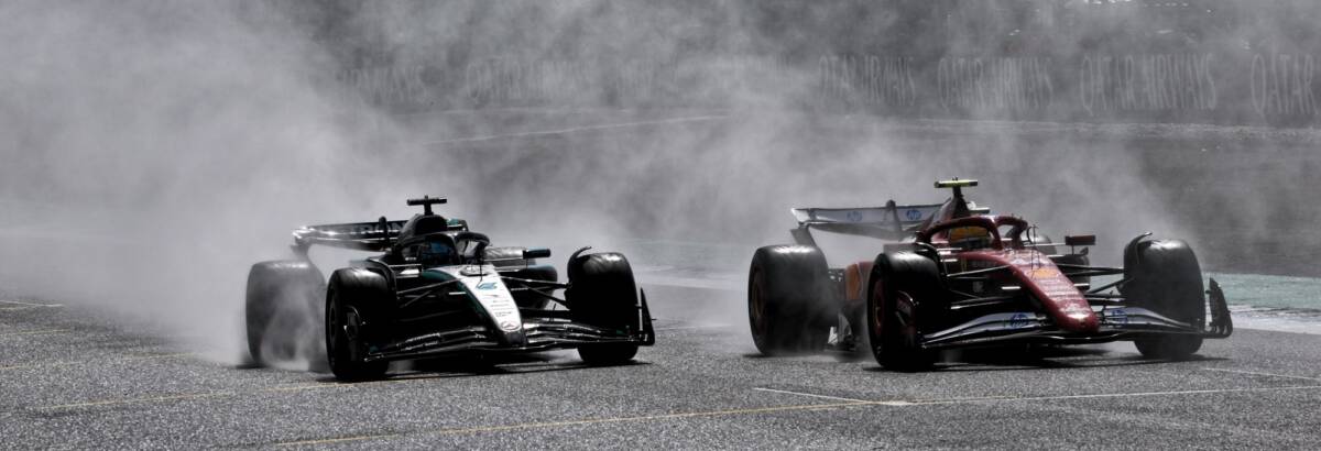 F1: Russell propõe uso de tecnologia para melhorar visibilidade em corridas na chuva F1: Russell propõe uso de tecnologia para melhorar visibilidade em corridas na chuva