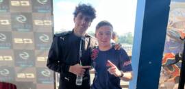 De férias na F1, Gabriel Bortoleto é atração para jovens talentos do kart na Granja Viana