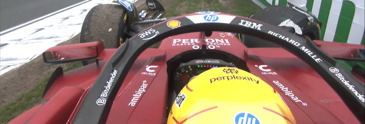 F1: Hamilton sofre acidente, abandona e provoca entrada do Safety Car em Zandvoort