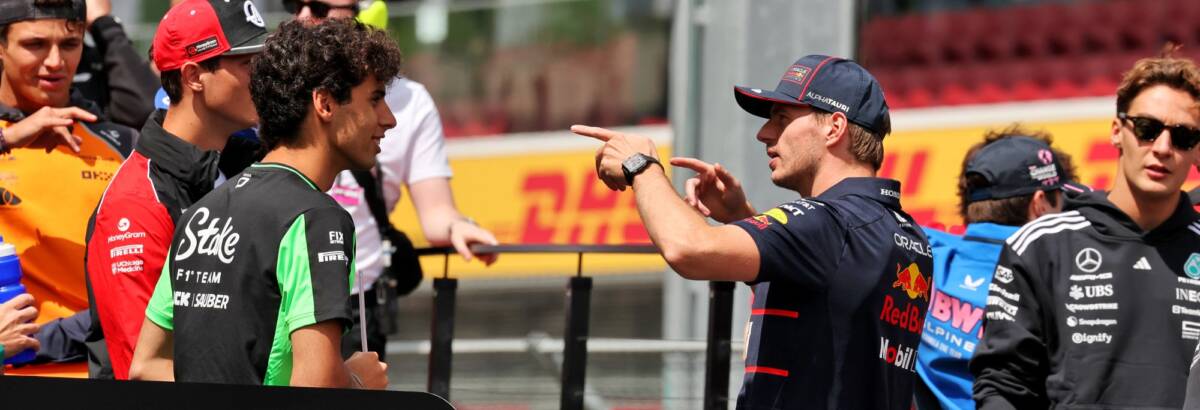 F1: Bortoleto considera recuperação de Verstappen uma das melhores da história